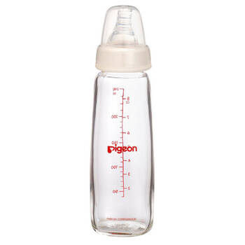 Pigeon Slim Neck Peristaltic Glass Bottle 240mL