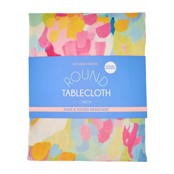 Annabel Trends  Round Tablecloth Table Cover Good Vibes 220cm
