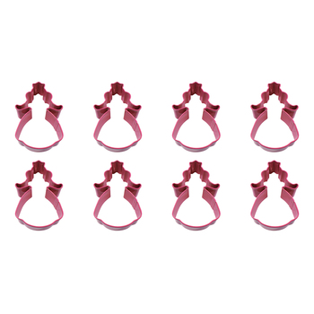 8PK R&M Princess Cookie Cutter Polyresin Coated Steel 12.05cm - Fuchsia