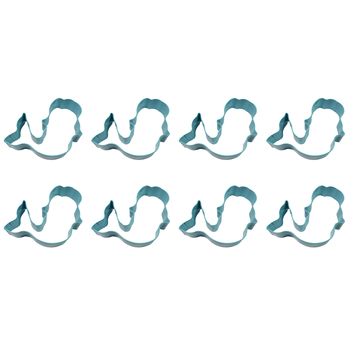 8PK R&M Mermaid Cookie Cutter Polyresin Coated Steel 11.4cm - Blue