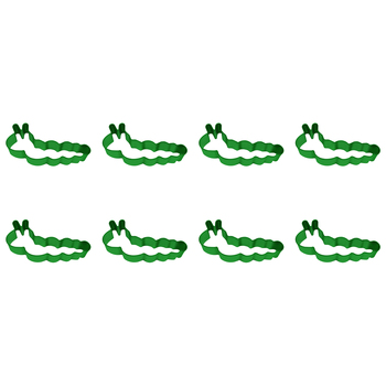8PK R&M Caterpillar Cookie/Biscuit Cutter 11.4cm - Bright Green