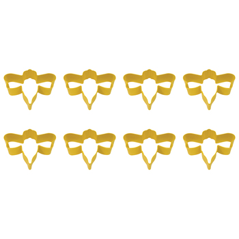 8PK R&M Bumble Bee Cookie/Biscuit Cutter 7.75cm - Yellow