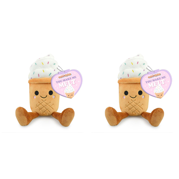 2PK Adorables 18cm Ice Cream Stuffed Plush Kids/Children Soft Toy