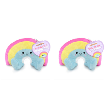 2PK Adorables 23cm Rainbow Stuffed Plush Kids/Children Soft Toy