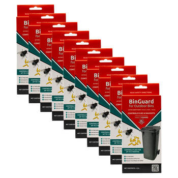 10PK Bin Guard Fly/Maggots Control 4.88g For Outdoor Bins/Trash Can