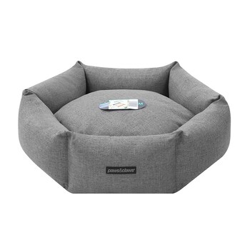 Paws & Claws Pia 60x18cm Hexagon Pet/Dog Bed - Grey