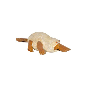 Decorative Platypus Poly Rust 30cm Sculpture Decor Medium