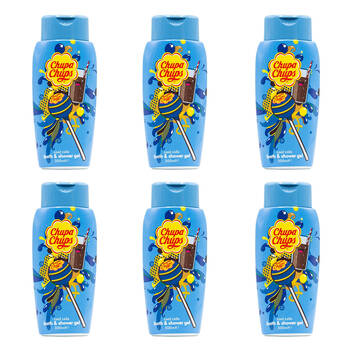 6PK Chupa Chups 300ml Cool Cola Bath & Shower Gel - Blue
