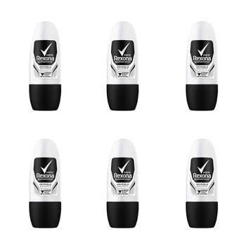 6PK Rexona Men Anti-Perspirant Protection Roll On Deodorant 45ml Invisible Dry