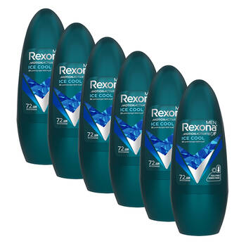 6PK Rexona Men Anti-Perspirant Underarm Roll On Deodorant 45ml Ice Cool