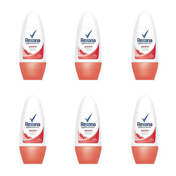 6PK Rexona Women 48-Hour Anti-Perspirant Roll On Deodorant 45ml Passion