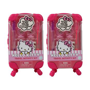 2PK Hello Kitty & Friends Craft Mini Travel Activity Kids Toy Set 6y+
