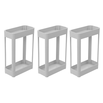 3pk Boxsweden 2-Tier 23x34.5cm Shelf Organiser - Assorted