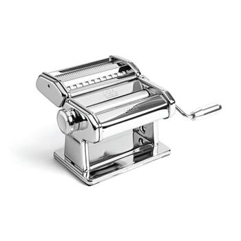 Marcato Atlas Plus Pasta Machine Stainless Steel W/ 4 Shape Settings Silver
