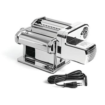 Marcato Atlas Plus Motor Pasta Machine Stainless Steel W/ 4 Shape Options Silver
