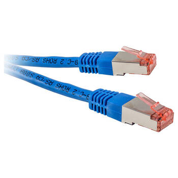 Pro2 CAT6A Patch Shielded Lead Cable Cord For Computer LAN/Network Blue 15M