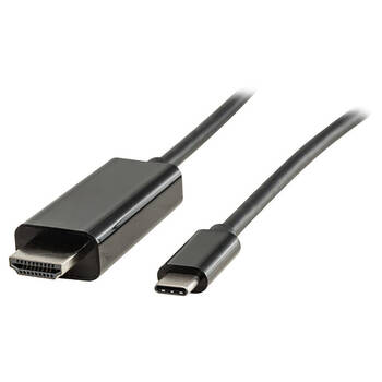 Pro2 USB Type-C to Male HDMI Lead Plug Cable Connector Adapter 1.8M Black