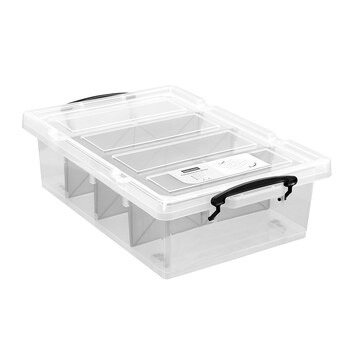 Boxsweden 57x38cm/25L 4 Section Compartment Storer
