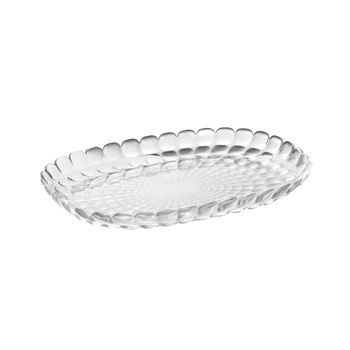 Guzzini Tiffany 32cm Rectangle Serving Tray Medium - Clear