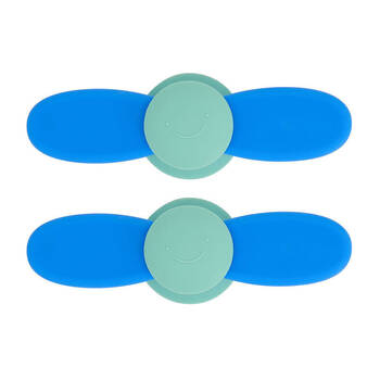 2PK Annabel Trends Silicone Propeller Spinner Baby Sensory Toy - Blue