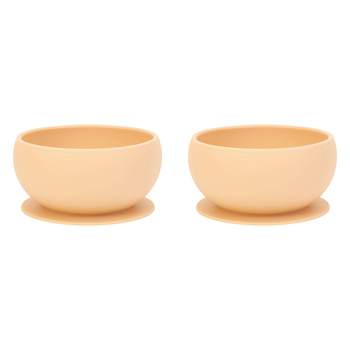 2PK Annabel Trends Silicone Suction Bowl 11.5cm - Caramel