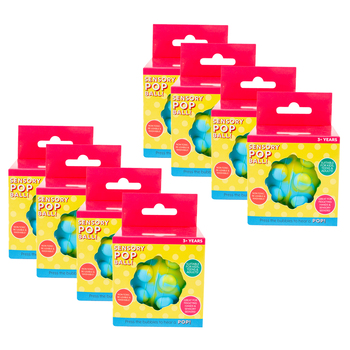 8PK Sensory 41cm Pop Ball Box Kids/Children Fun Play Toy Assorted 3y+