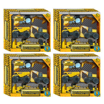 4x 5pc Hunter Leisure Construction Truck Vehicle Playset Kids Toy 3y+