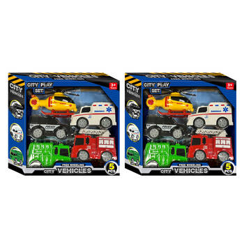 2x 5pc Hunter Leisure City Vehicle Playset Kids/Children Play Toy 3y+