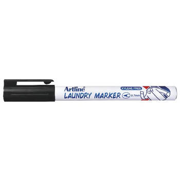 Artline 0.7mm Laundry Marker Black