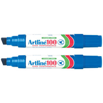 2PK Artline 100 High Performance Permanent Marker Blue