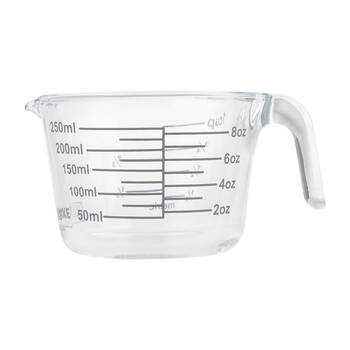 Daily Bake Borosilicate Glass 1-Cup/250ml Measure Jug - Clear
