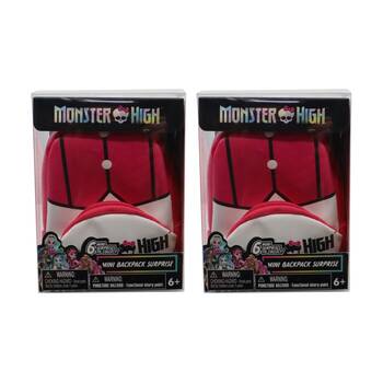 2PK Monster High Mini Back Pack Surprise w/ Stationary Assorted