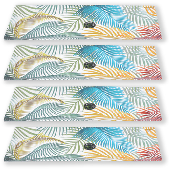 4x Lemon & Lime Summer Dine 47.5x20cm Melamine Serving Platter