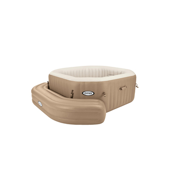 Intex Inflatable Octagon Bench Seat For PureSpa Spa - Beige