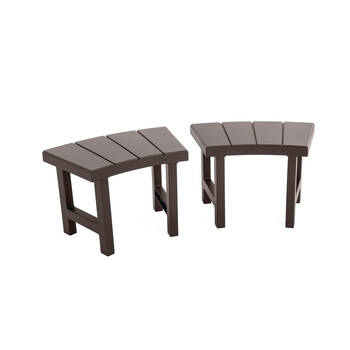 2pc Intex Medium Spa Outdoor Deck Bench Set - Brown