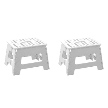 2x Boxsweden Foldaway 29x22cm Step Stool Small - White
