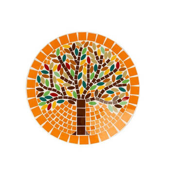  Four Seasons Outdoor Glass Mosaic Hanging Wall Art 40x40cm Assorted