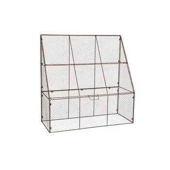  Metal Wire Wall Cloche 113.5x114cm - Brown