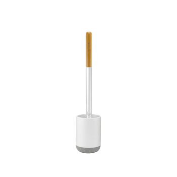 Full Circle Scrub Queen Toilet Brush w/ Holder - White