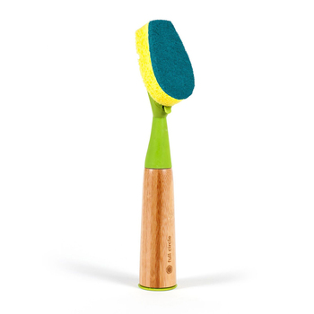 Full Circle Suds Up Soap Dispensing Dish Sponge w/ Handle - Green