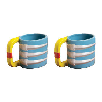 2PK Marvel Wolverine Mask and Claw Shaped Sculpted Mug 550ml