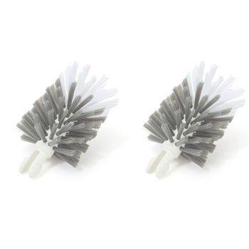 2PK Full Circle Clean Reach Cleaning Brush Head Refill - White
