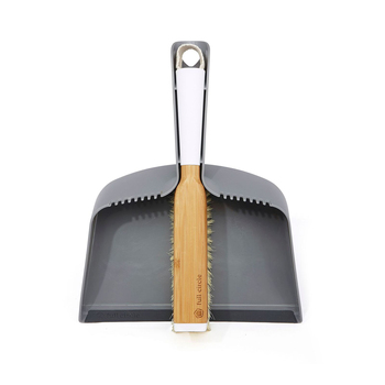 2pc Full Circle Clean Team 35cm Brush & Dustpan Set - Grey