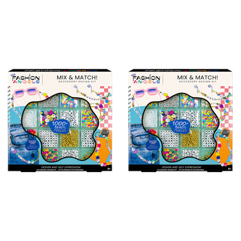 2PK Fashion Angels Kids/Childrens Creative Mix & Match Bead Design Kit 8y+