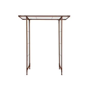  Metal Square Plant Support Arch/Trellis 60.5x182cm - Rust