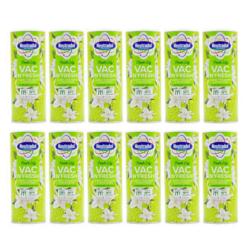 12PK Neutradol 350g Vac N'Fresh Carpet Freshener Deodoriser Fresh Lily