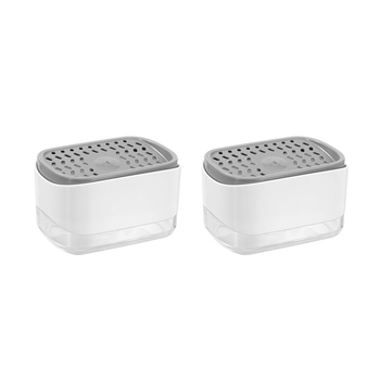 2PK Boxsweden 300ml Brite Sponge Soap Dispenser Kitchen Organiser