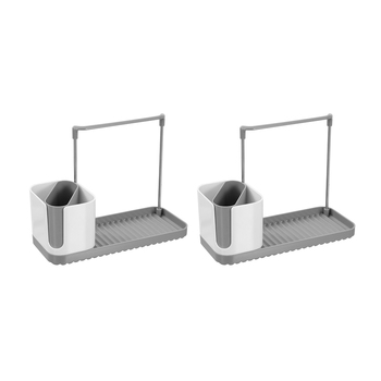 2PK Boxsweden 24x10cm Brite Sink Cleaning Utensil Organiser