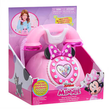 Disney Minnie Mouse Ring Me Rotary Phone​ Kids Toy Pink 3y+