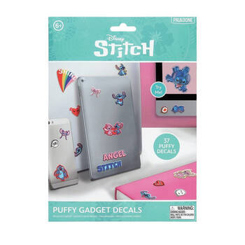 37pc Disney Stitch Fun Puffy Textured Gadget Decal Stickers 6y+